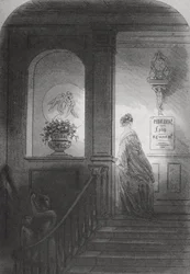 Skygge, illustration fra «Bleak House» af Charles Dickens (1812-70), udgivet 1853