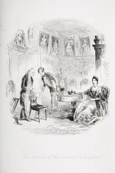 Den gamle mand med navnet Tulkinghorn, illustration fra 