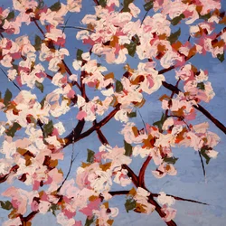 Fleurs de Joie, ca. 2022 (olie på panel)
