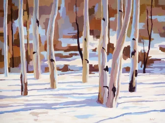 Fugue In Blue, ca. 2017 (olie på lærred)