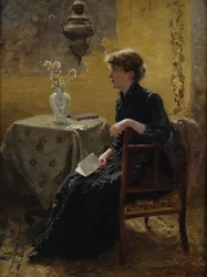 Dame i sort, 1889