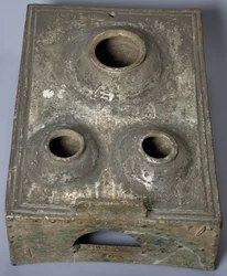 Miniature komfur, Kina. Kinesisk civilisation, Han-dynastiet, 3. århundrede f.Kr.-3. århundrede e.Kr. (metal)