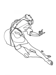 Udtryksfuld figurstudie