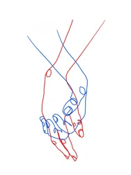 Hånd-i-hånd-stregtegning