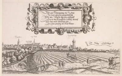 Panoramaudsigt over Nürnberg: højre del, 1552.
