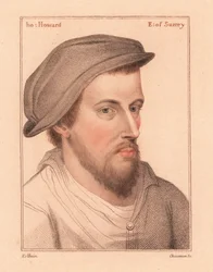 Henry Howard, jarl af Surrey, digter henrettet for forræderi, 1812 (gravering)