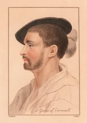 Simon George af Quocoute, Cornwall., 1812 (gravering)