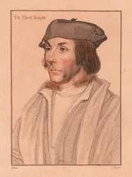 Sir Thomas Elyot, engelsk diplomat og lærd., 1812 (gravering)