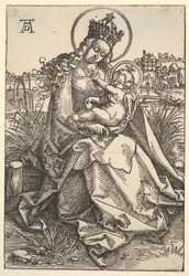 Jomfruen på den græsklædte bred, 1505.