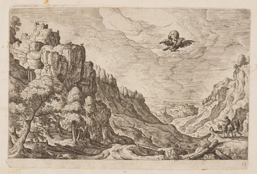 Planche 13, fra Landskaber med scener fra Det Gamle og Det Nye Testamente og Ovids Metamorfoser