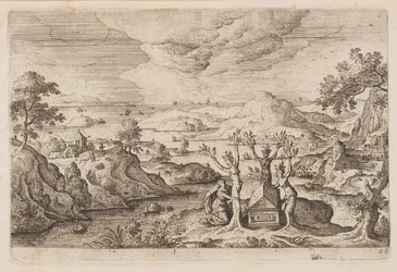 Planche 28, fra Landskaber med scener fra Det Gamle og Det Nye Testamente og Ovids Metamorfoser