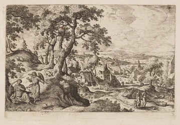 Planche 3, fra Landskaber med scener fra Det Gamle og Det Nye Testamente og Ovids Metamorfoser