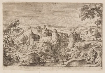 Planche 4, fra Landskaber med scener fra Det Gamle og Det Nye Testamente og Ovids Metamorfoser