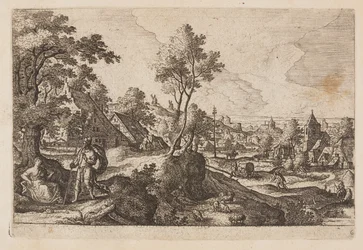 Planche 6, fra Landskaber med scener fra Det Gamle og Det Nye Testamente og Ovids Metamorfoser