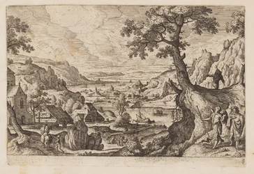 Planche 8, fra Landskaber med scener fra Det Gamle og Det Nye Testamente og Ovids Metamorfoser