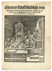 Et guldsmedeværksted, ca. 1538