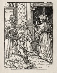 Kristus i Lazarus hus