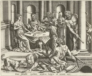 Lazarus tigger om den rige mands hus Historien om Lazarus og den rige mand (serietitel)