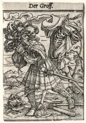 Dødedansen: Jarlen, ca. 1526.