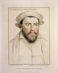Edward Stanley Earle of Darby (1508-1572) graveret af Francesco Bartolozzi (1727-1815) 1793