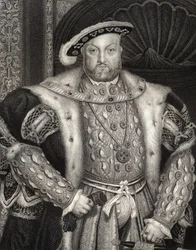 Portræt af kong Henrik VIII (1491-1547) fra "Lodge