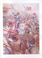 „Gud for Harry! England og Sankt Georg!“ (Kong Henrik 5.), fra The Complete Works of Shakespeare, udgivet af George Harrap & Co Ltd, 1920