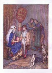 Hubert, Hubert, kast dit øje på den unge dreng (King John), fra The Complete Works of Shakespeare udgivet af George Harrap & Co Ltd, 1920