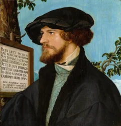 Portræt af Bonifacius Amerbach, 1519 (olie på fyrretræ)