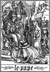 Paven besøgt af Døden, 1538