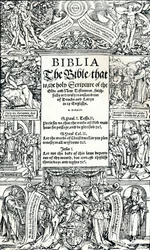 Titelside af Coverdales English Bible, 1535