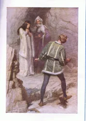 Hvad er T? en ånd? (The Tempest), fra The Complete Works of Shakespeare udgivet af George Harrap & Co Ltd, 1920