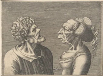 To groteske hoveder, 1538-73.