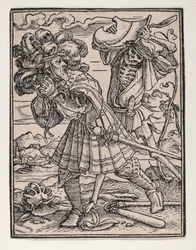Greven, fra Dødedansen, ca. 1526, udgivet 1538.