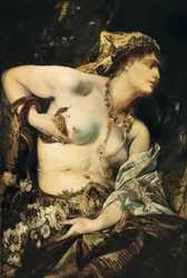 "" La mort de Cleopatre "" (Kleopatras død) Peinture de Hans Makart (1840-1884) 1875 Collection privee