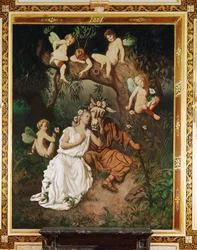 Dronning Titania og æslet (maleri på lærred)