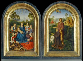 Diptyk af Jan Du Cellier, borger i Brügge ...