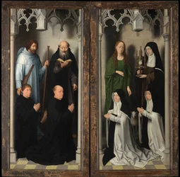 Yderside af Triptykonen af Sankt Johannes Døberen og Sankt Johannes Evangelisten