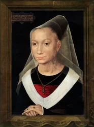Portræt af Marie, datter af Willem Moreel, 1480.