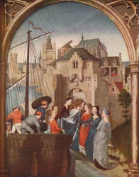 St. Ursulas ankomst til Köln, 1489, c1915