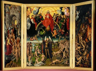 Triptykon med den sidste dom. Midterpanel (triptykon på panel)