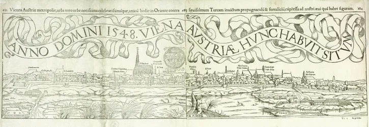 Byudsigt over Wien i 1548, 1550