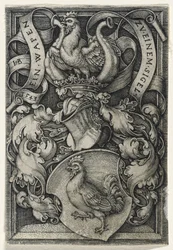 Våbenskjold med en hane, 1543