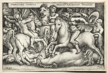 The Labours of Hercules: Hercules Conquering Troy, 1545.