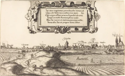 Udsigt over Nürnberg fra øst [venstre sektion], 1552.