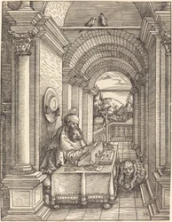Sankt Jerome skriver