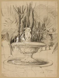 Springvand med Putti i Villa Borgheses have