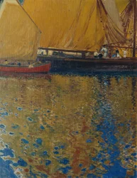 Morgenstemning i havnen i Lussin