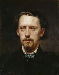 Portræt af Heinrich Anton Heger 1832-1888, 1861.