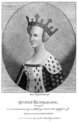Catherine af Valois 1401-1437, dronningegemalinde til kong Henrik 5., 1792