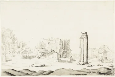 Ruinerne af Campo Vaccino i Forum Romanum